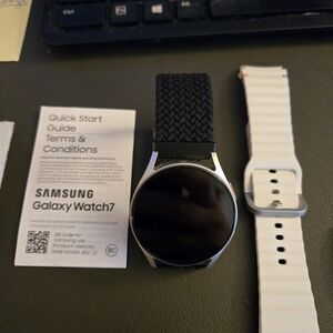Samsung Galaxy Watch7 with Black and White Bands